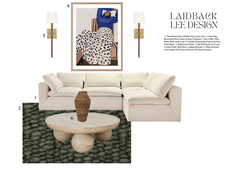 004 Mood Board by LAIDBACK LEE DESIGN STUDIO on Style Sourcebook