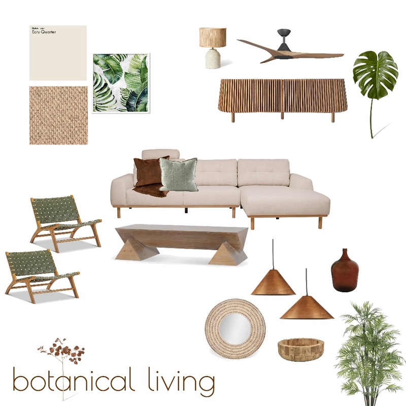 Botanical living Mood Board by Natural Conscious Living Design on Style Sourcebook