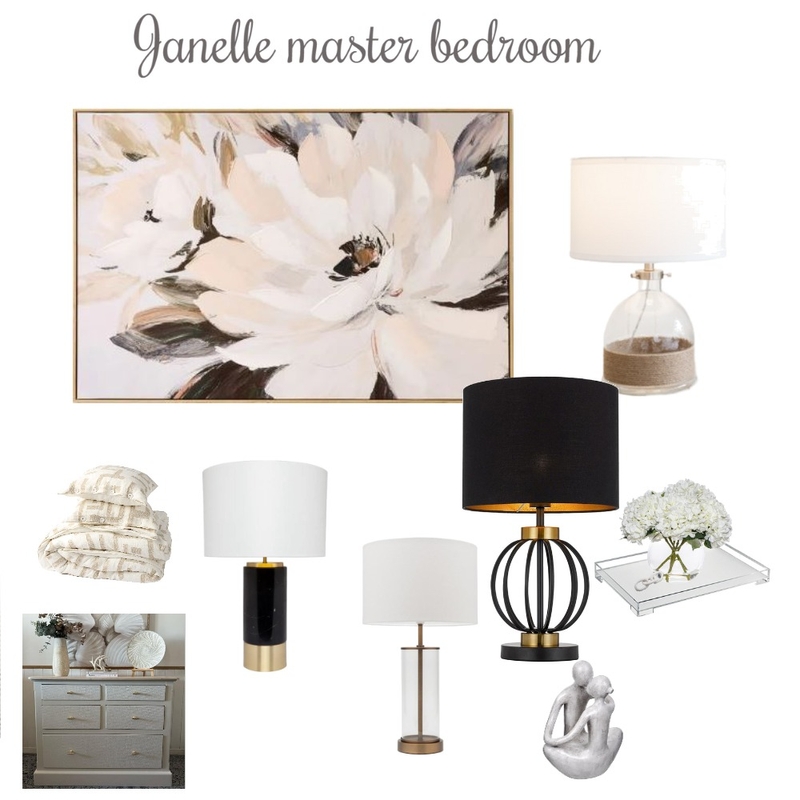 Janelle McLeod Master Bedroom Mood Board by Ledonna on Style Sourcebook