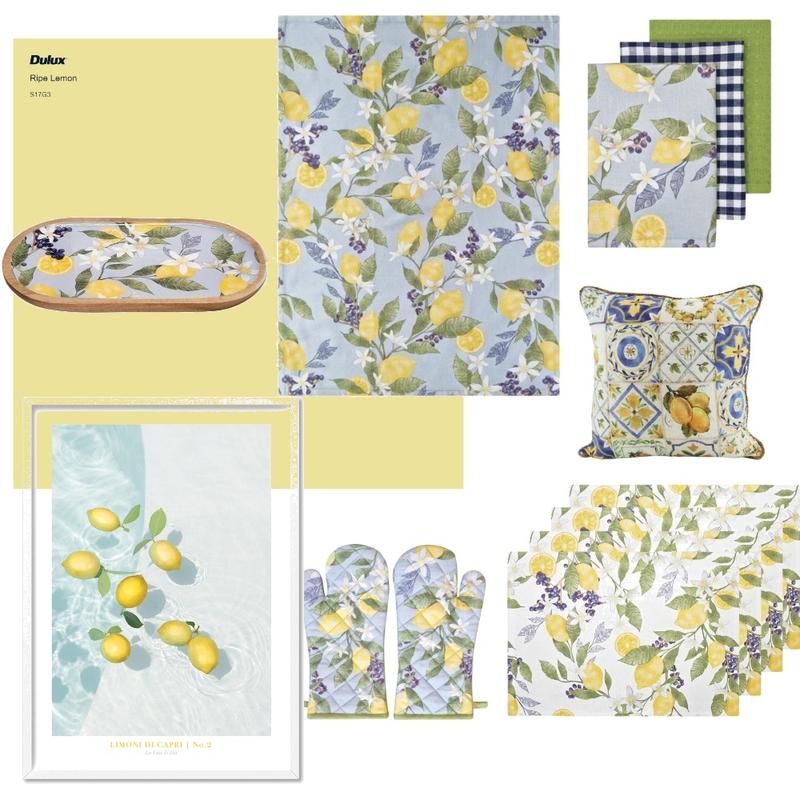 Lemon Life Mood Board by Care on Style Sourcebook