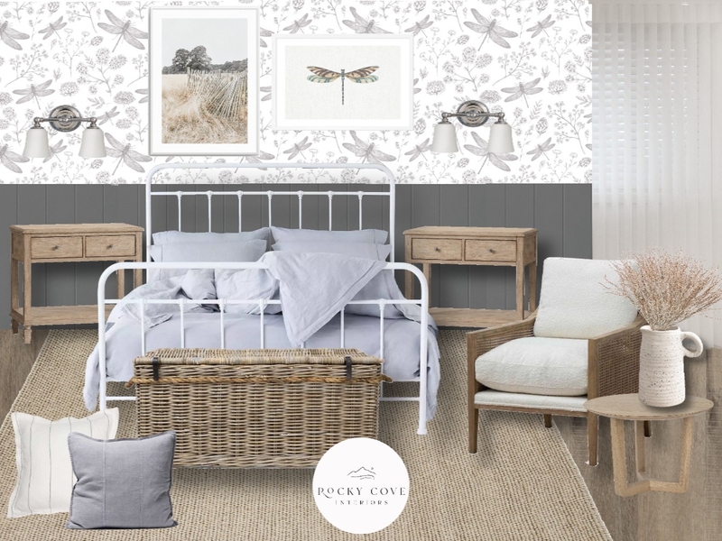 Country Coastal Bedroom Mood Board by Rockycove Interiors on Style Sourcebook