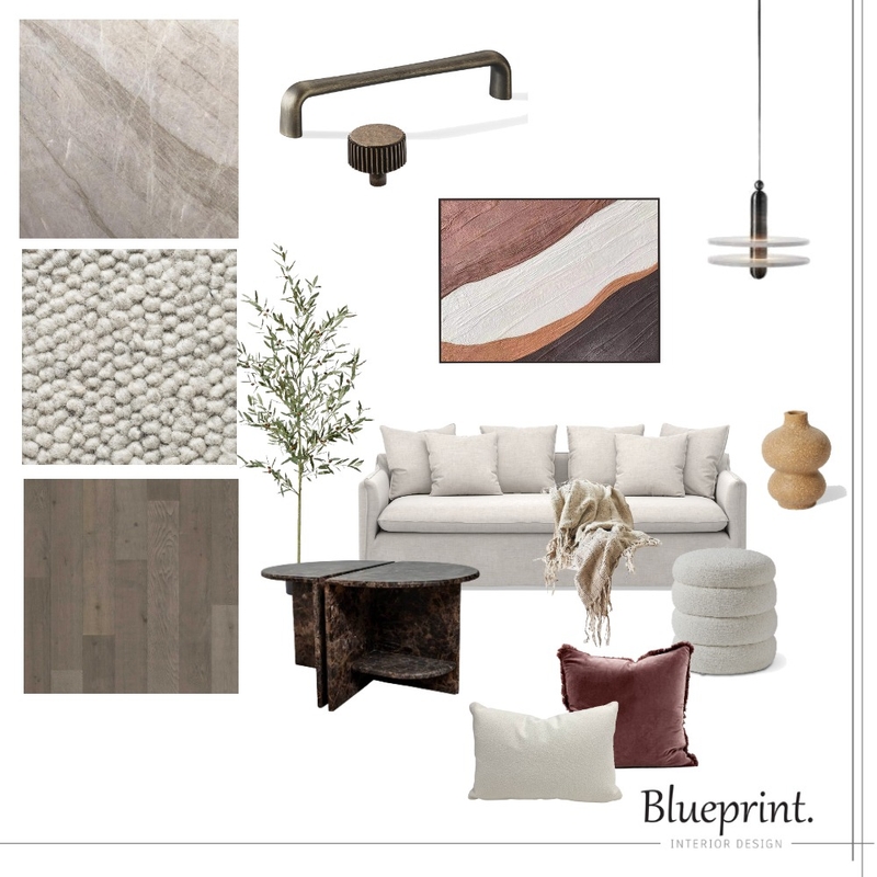 Grounded Living Mood Board by Blueprint Interior Design on Style Sourcebook