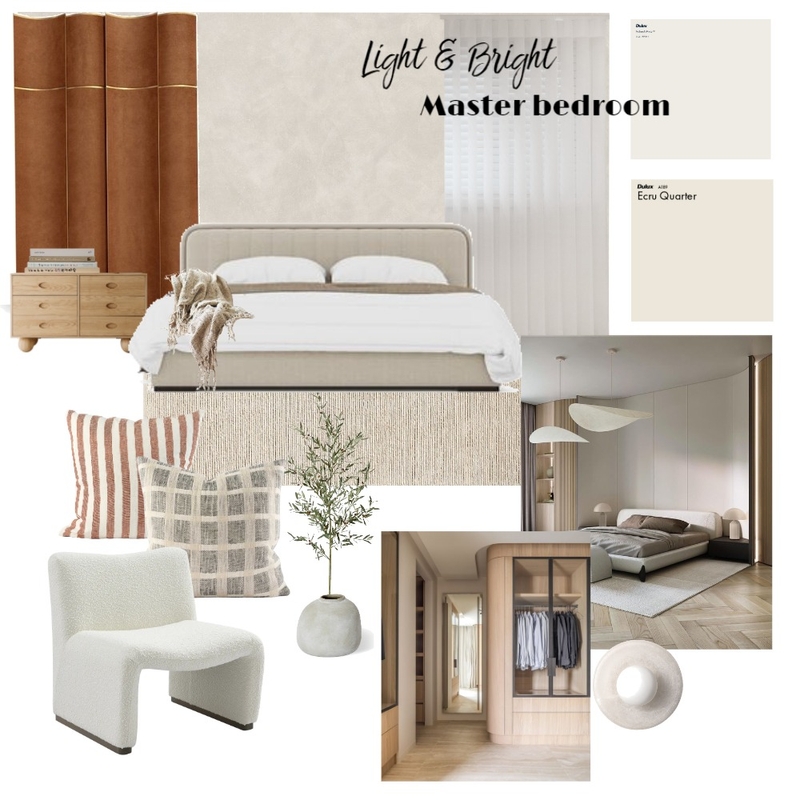 light and bright master bedroom Mood Board by vaishnavi adenkiwar on Style Sourcebook