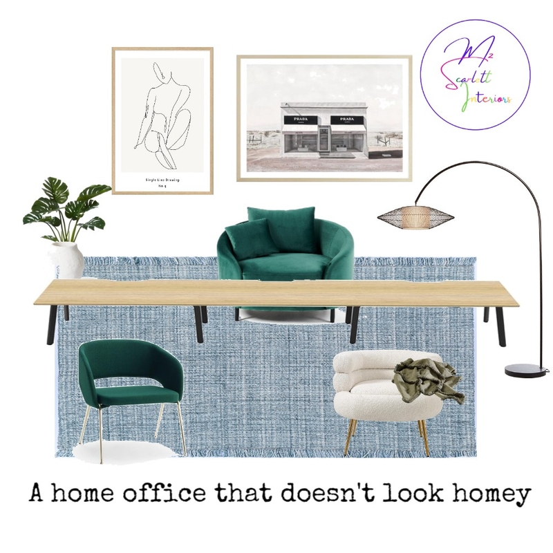 A home office that doesn't look homey Mood Board by Mz Scarlett Interiors on Style Sourcebook