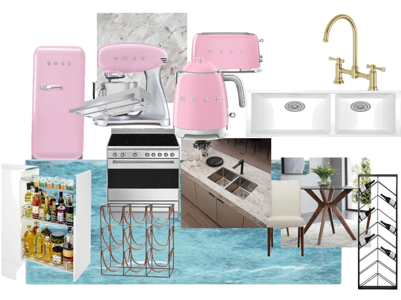 Barbie`s  kitchen Mood Board by Annette S. Interior design on Style Sourcebook