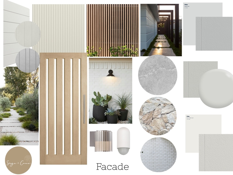 Loreen & Greg Facade Mood Board by Sage & Cove on Style Sourcebook