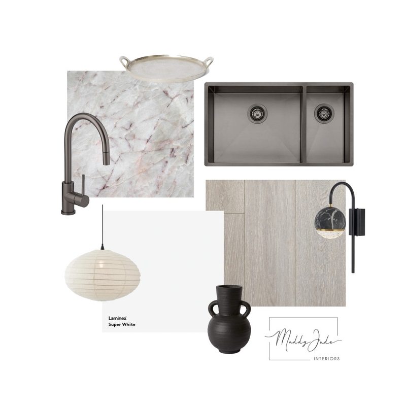 Warm grey kitchen materials + finishes Mood Board by Maddy Jade Interiors on Style Sourcebook
