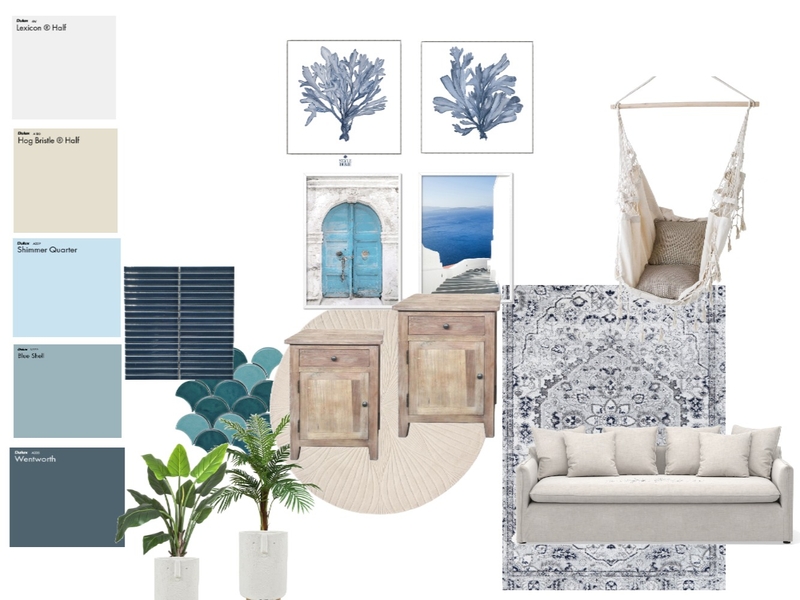 boho blue Mood Board by caseyroselynch on Style Sourcebook