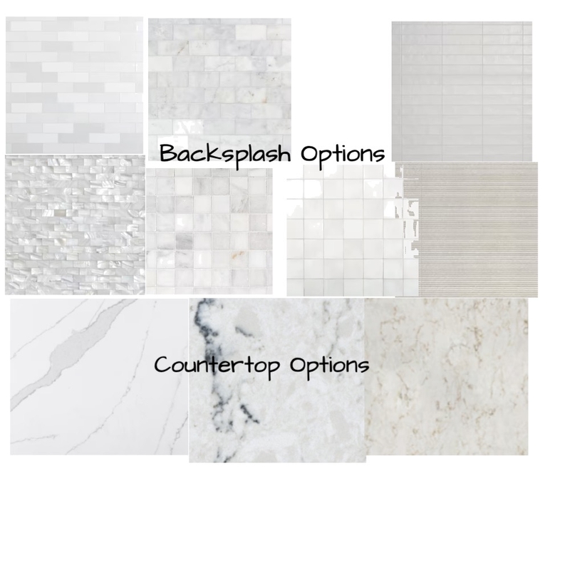 Backsplash and Countertop Options Mood Board by Lauren Fillmore on Style Sourcebook