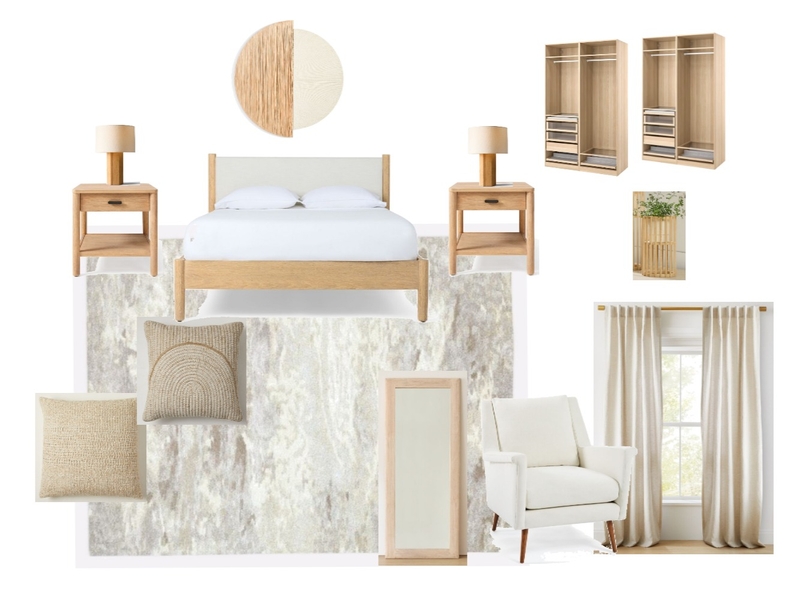 Layout option 1 Bedroom master Revised Mood Board by KyraMurray on Style Sourcebook