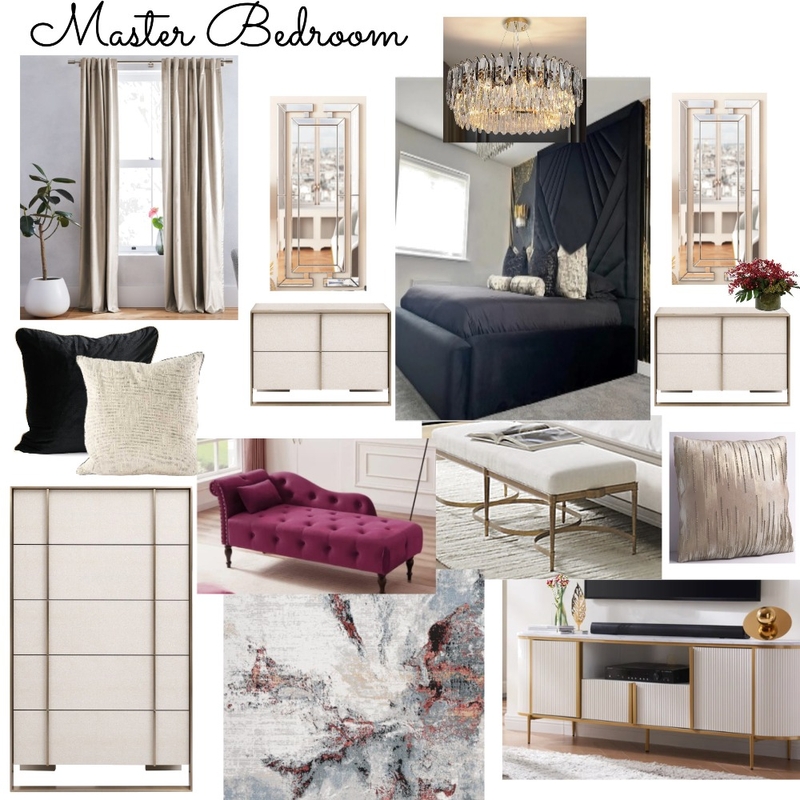Pagan Residence- Master Bedroom Mood Board by LUX WEST I.D. on Style Sourcebook