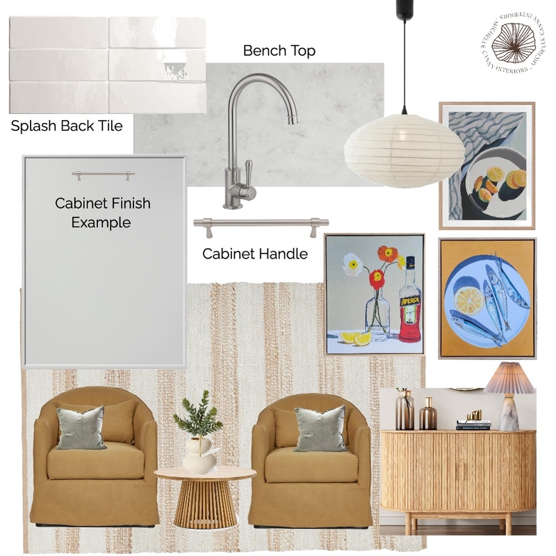 Paula Kitchen and Living Mood Board by Michelle Canny Interiors on Style Sourcebook