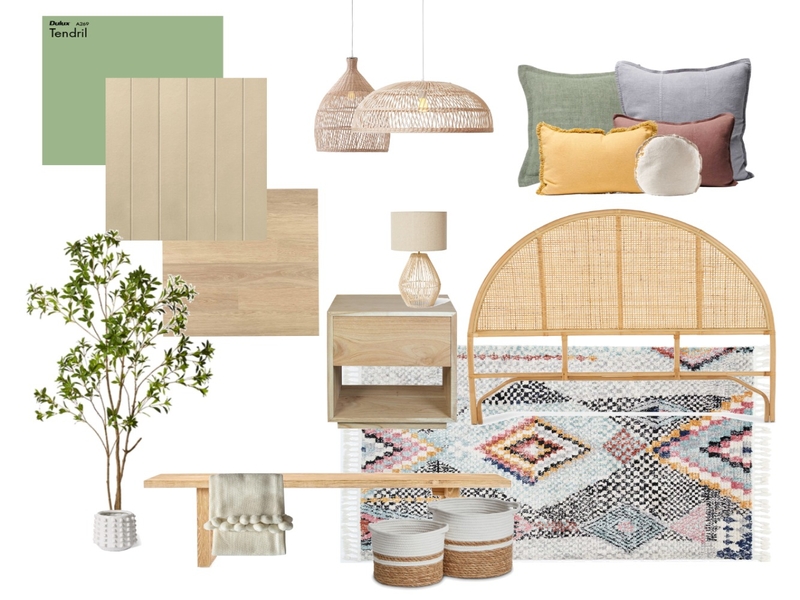 Bohemian bedroom Mood Board by ZAZA interiors on Style Sourcebook