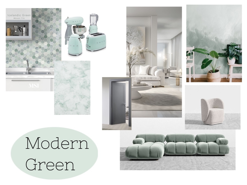 Modern with a Green Twist Mood Board by Beata Toth on Style Sourcebook