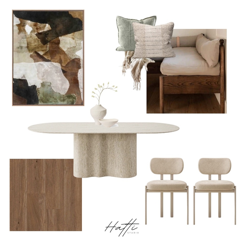 Modern warm dining Mood Board by Hatti Interiors on Style Sourcebook