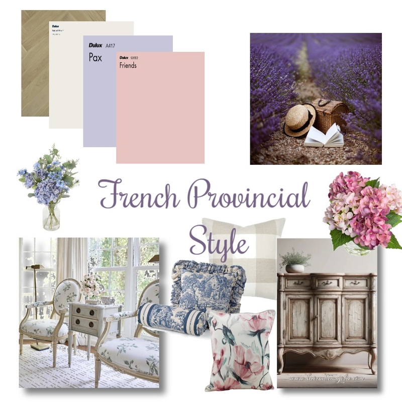 French Provincial Mood Board by BrimandBloom on Style Sourcebook