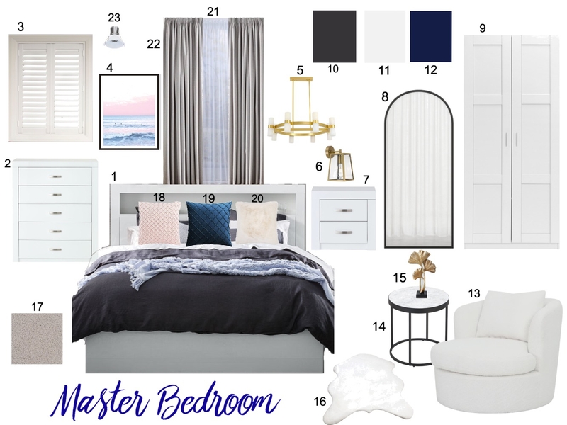 Master Bedroom Mood Board by Izzy_Zara on Style Sourcebook