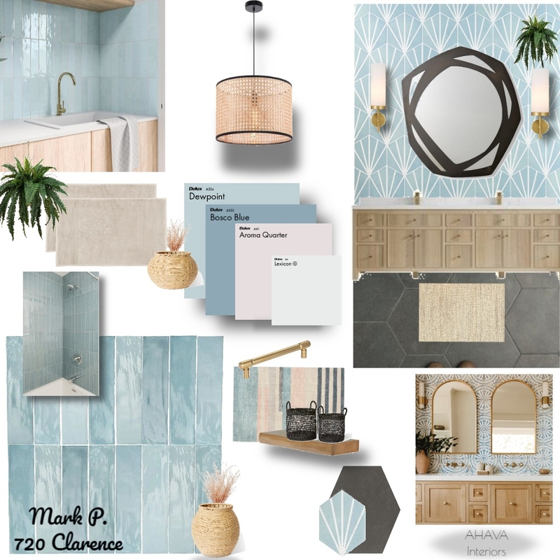 Mark Boho Bath Mood Board by Kshambaugh on Style Sourcebook