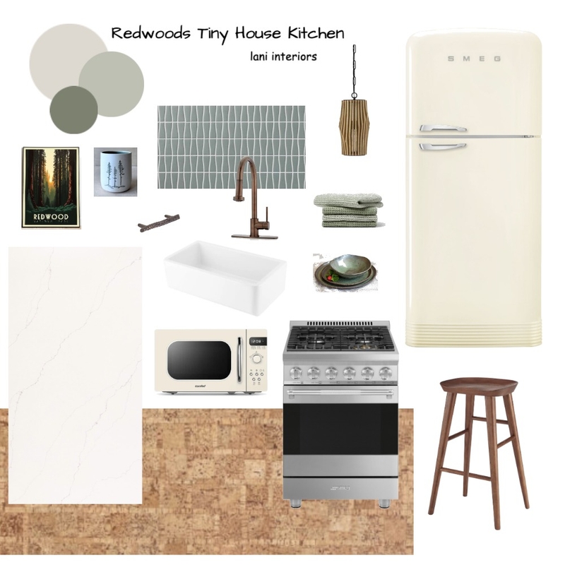 Redwoods Tiny House Kitchen Mood Board by Lani Interiors on Style Sourcebook