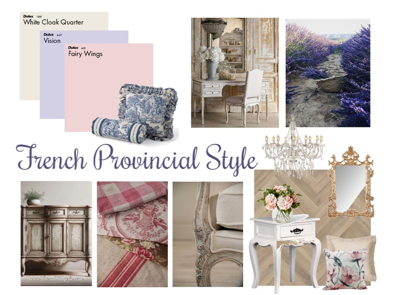 French Provincial Mood Board by BrimandBloom on Style Sourcebook