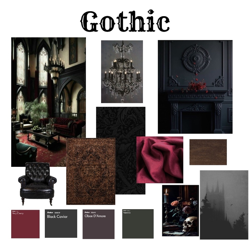 Gothic Mood Board by Valeria on Style Sourcebook