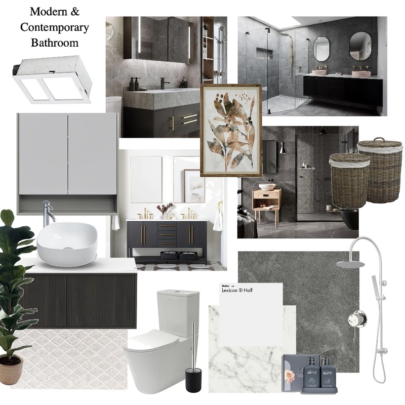 Modern & Contemporary Bathroom Mood Board by Alyssa Coelho on Style Sourcebook