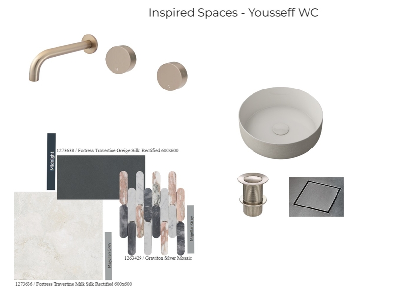 Inspired Spaces - Yousseff WC Mood Board by sales@mfmarket.com.au on Style Sourcebook