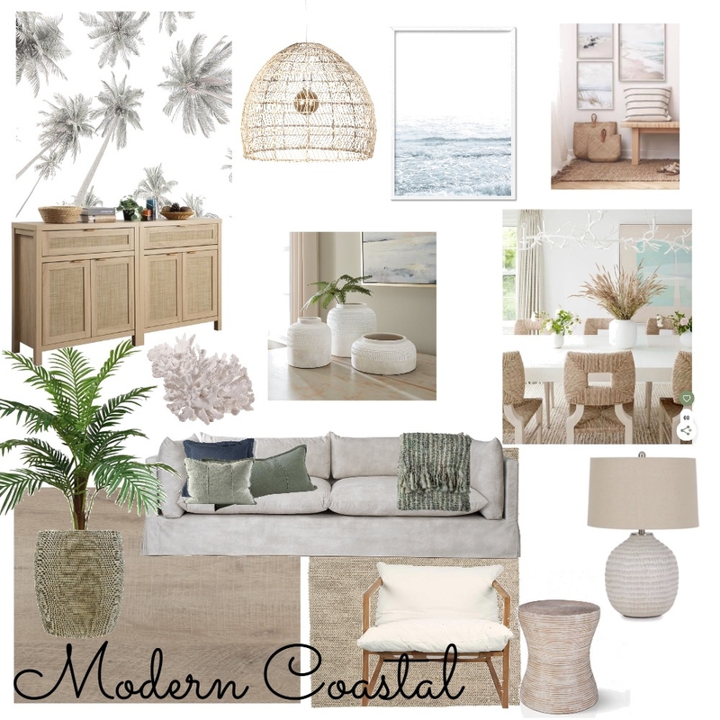 Assignment 6 Modern Coastal Mood Board by Bronwyn's Designs on Style Sourcebook