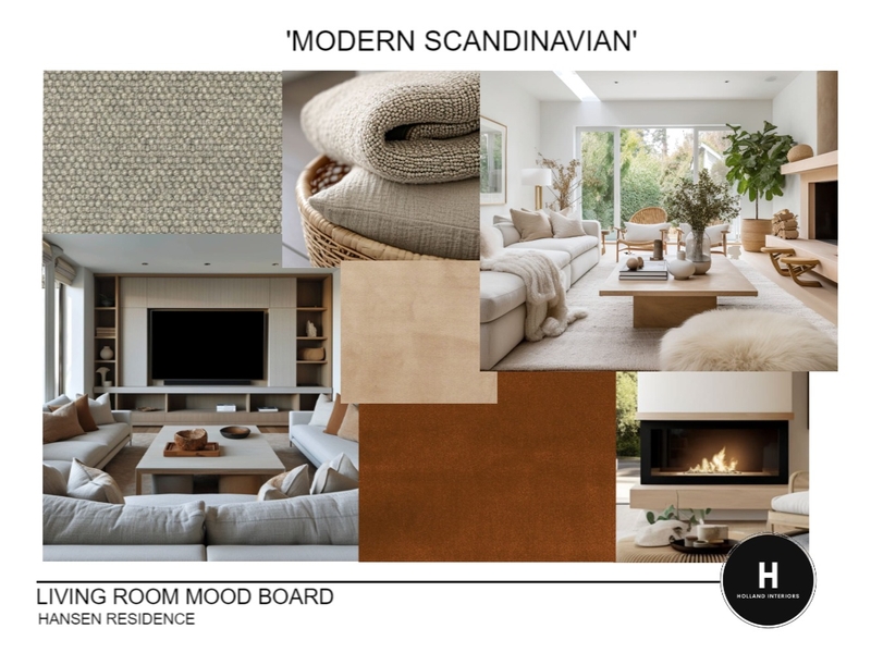 Modern Scandinavian Living Room - Hansen Residence Mood Board by Kathleen Holland on Style Sourcebook