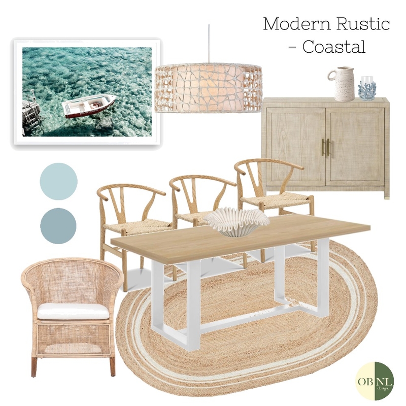 Modern Rustic - Coastal Mood Board by OBNL design on Style Sourcebook