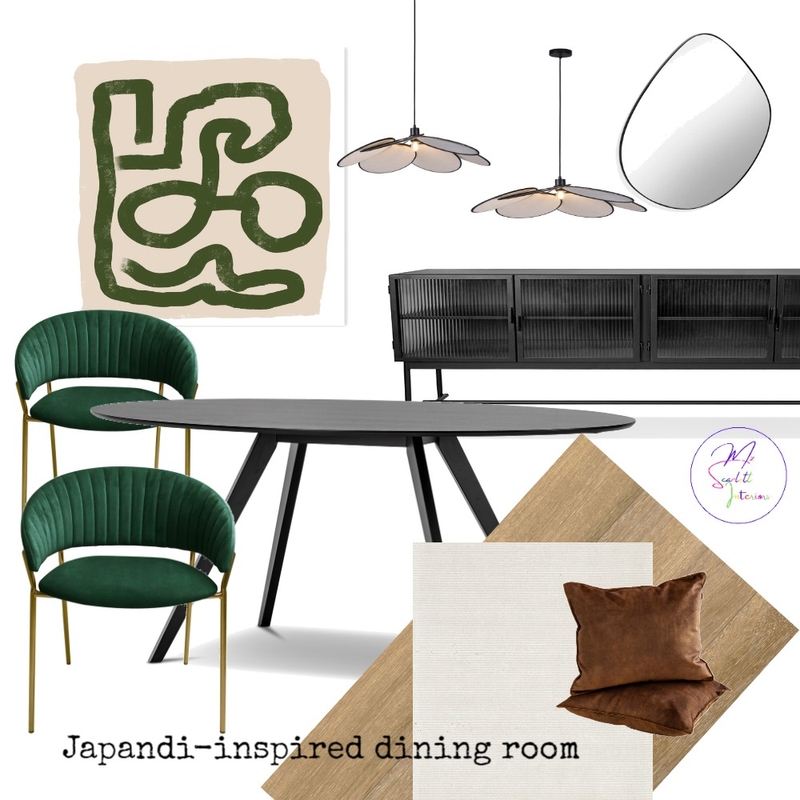 Japandi-inspired dining room Mood Board by Mz Scarlett Interiors on Style Sourcebook