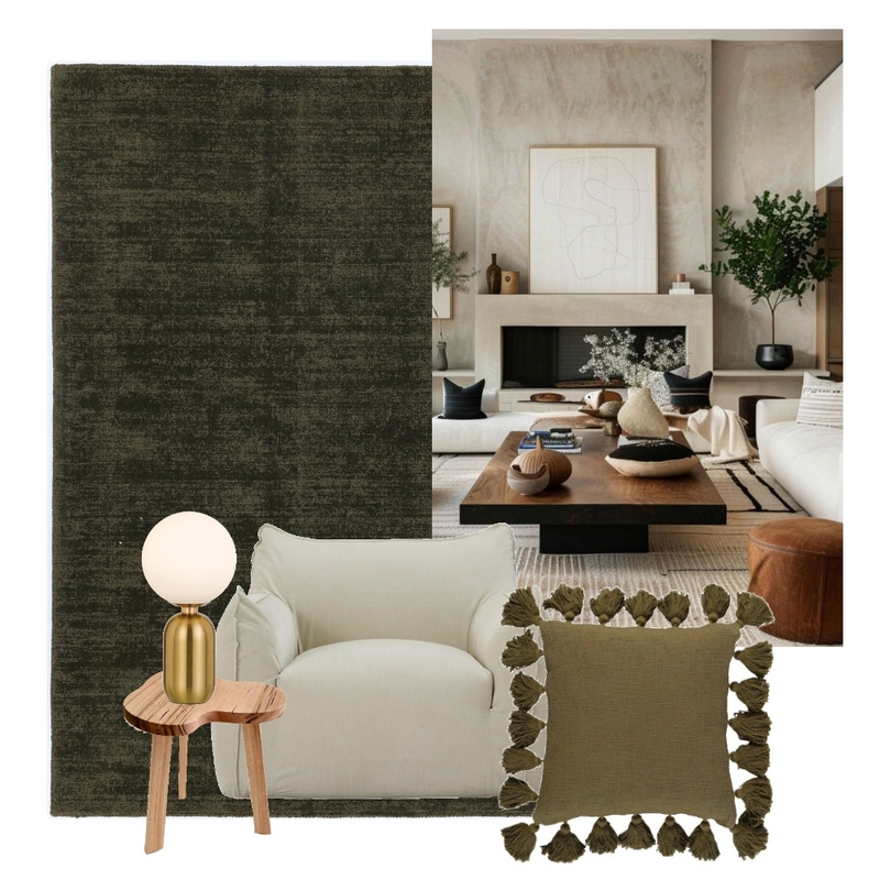 Earth Tones - Essentials Olive Mood Board by Wild Yarn on Style Sourcebook