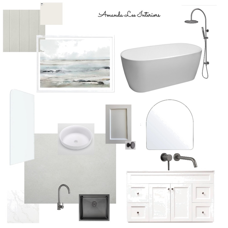 Coastal Hamptons Bathroom & Laundry Selections Mood Board by Amanda Lee Interiors on Style Sourcebook