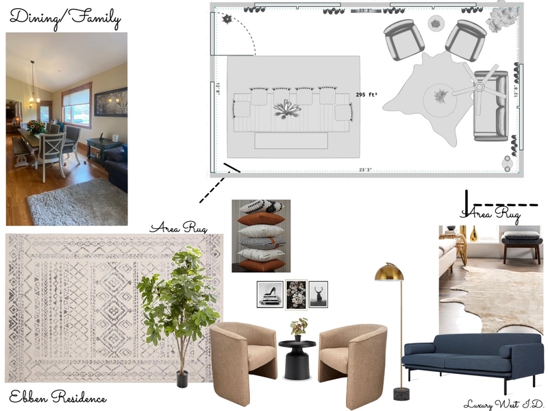 Dining/Family Ebben residence Mood Board by LUX WEST I.D. on Style Sourcebook