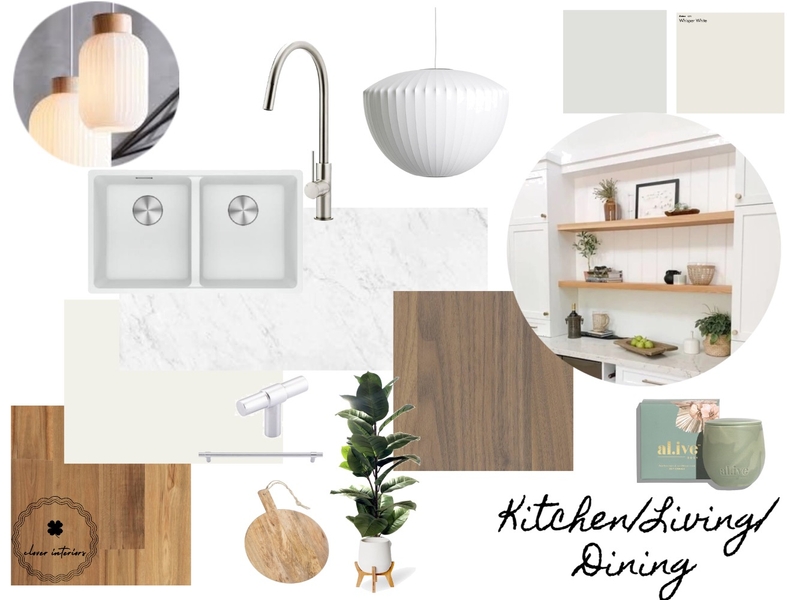 Dalton Kitchen Living Dining Mood Board by CloverInteriors on Style Sourcebook