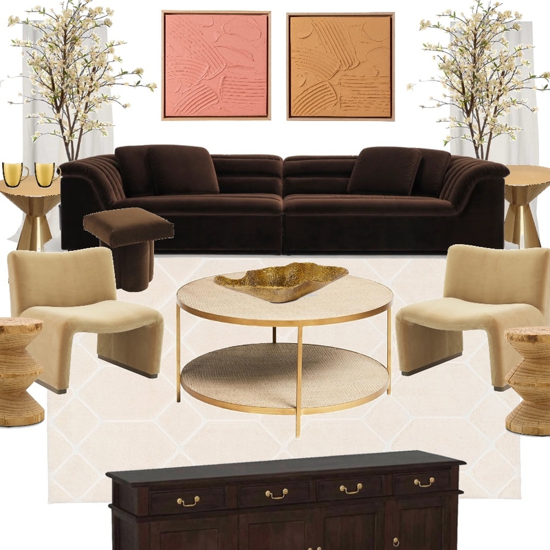 Living room cozy brown Mood Board by Sherina on Style Sourcebook