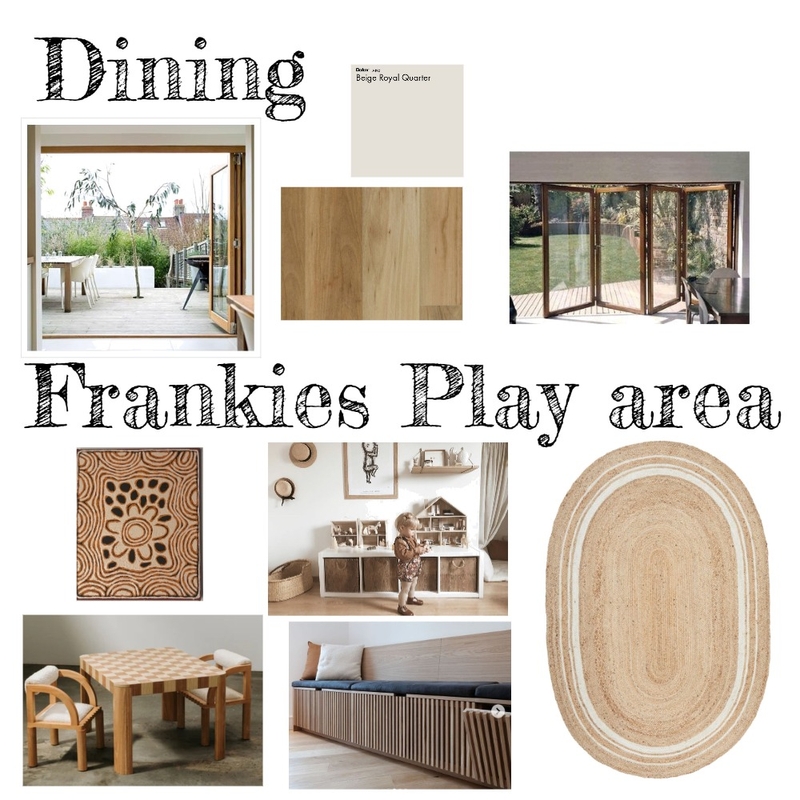 Dining and Frankies play area Mood Board by sarahyoungstyling on Style Sourcebook
