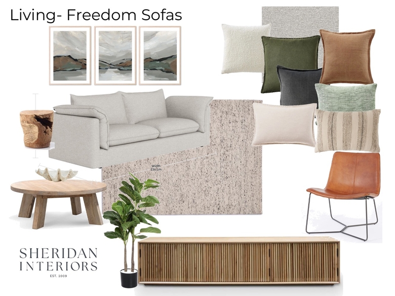 Living - Freedom Sofa- Coffey & Glavinas Mood Board by Sheridan Interiors on Style Sourcebook