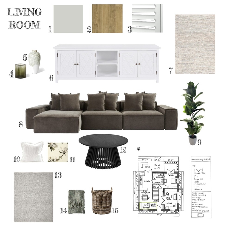 Living Room Mood Board by stjackson1012@gmail.com on Style Sourcebook