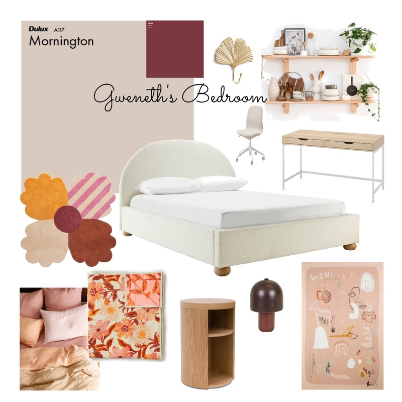 Gwyneth's bedroom Mood Board by ncsinteriors on Style Sourcebook