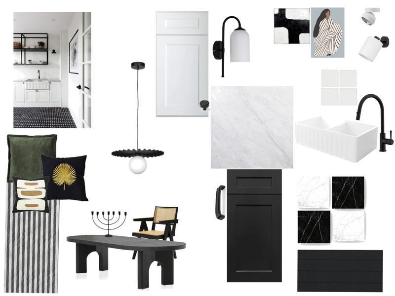 Monochrome Kitchen Mood Board by Sonu on Style Sourcebook