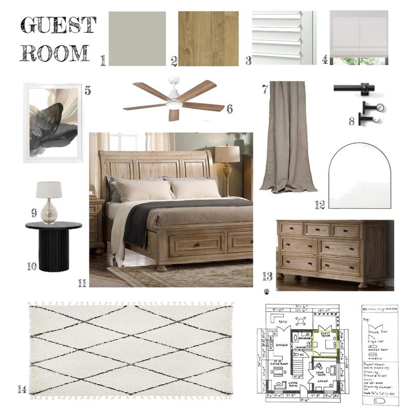GUEST ROOM Mood Board by stjackson1012@gmail.com on Style Sourcebook