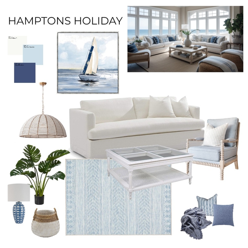 Hamptons Holiday 19 juin 2024 Mood Board by DenisaDesigns on Style Sourcebook