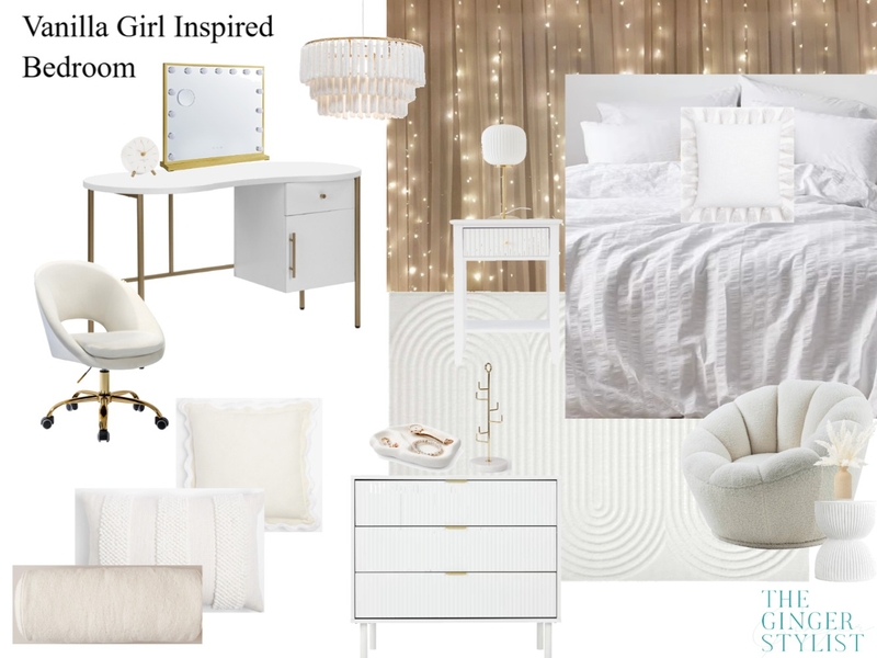 Vanilla Girl Inspired Tween Bedroom Mood Board by The Ginger Stylist on Style Sourcebook