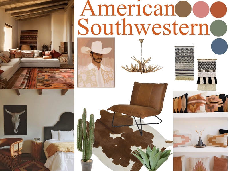 American southwestern Mood Board by Clairemcgirr on Style Sourcebook