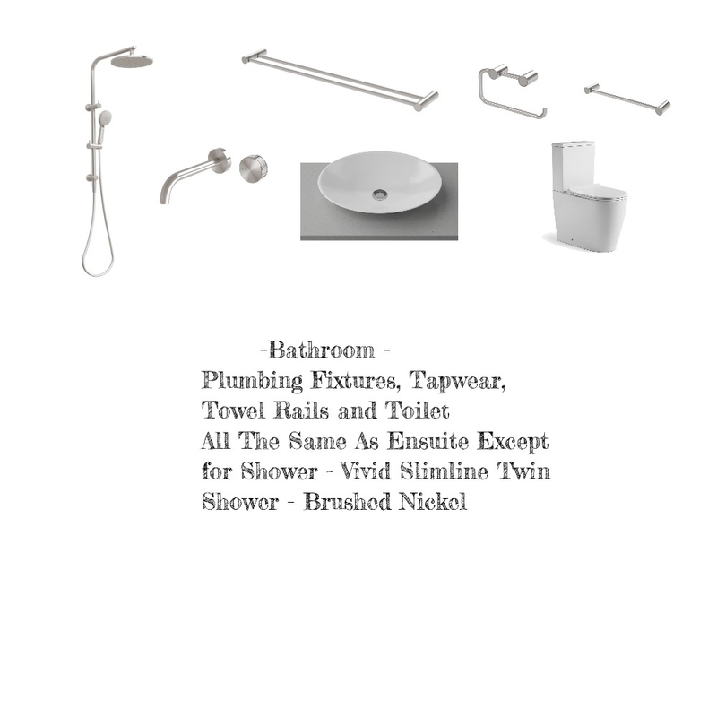 Plumbing Fixtures, Tapwear Towel Rails etc and Toilet Mood Board by Jennypark on Style Sourcebook