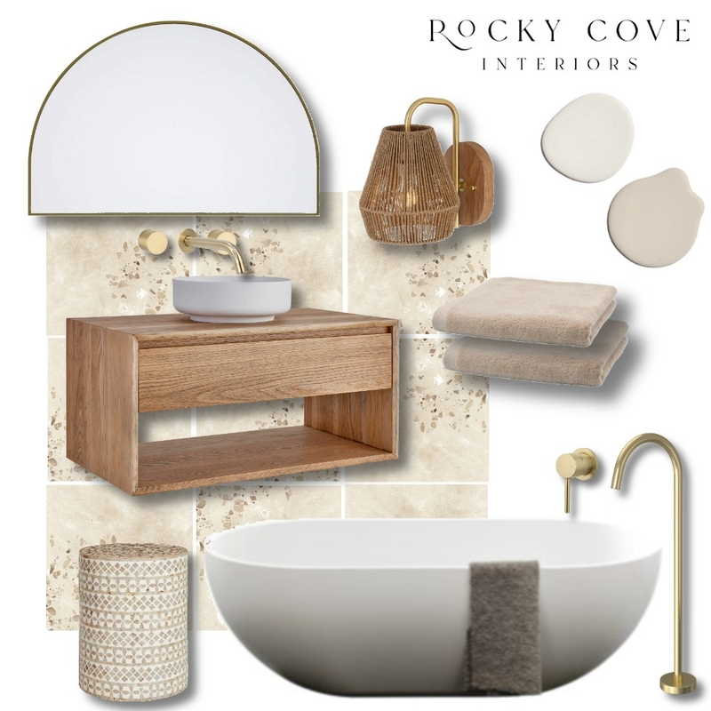 Rustic Mediterranean bathroom Mood Board by Rockycove Interiors on Style Sourcebook