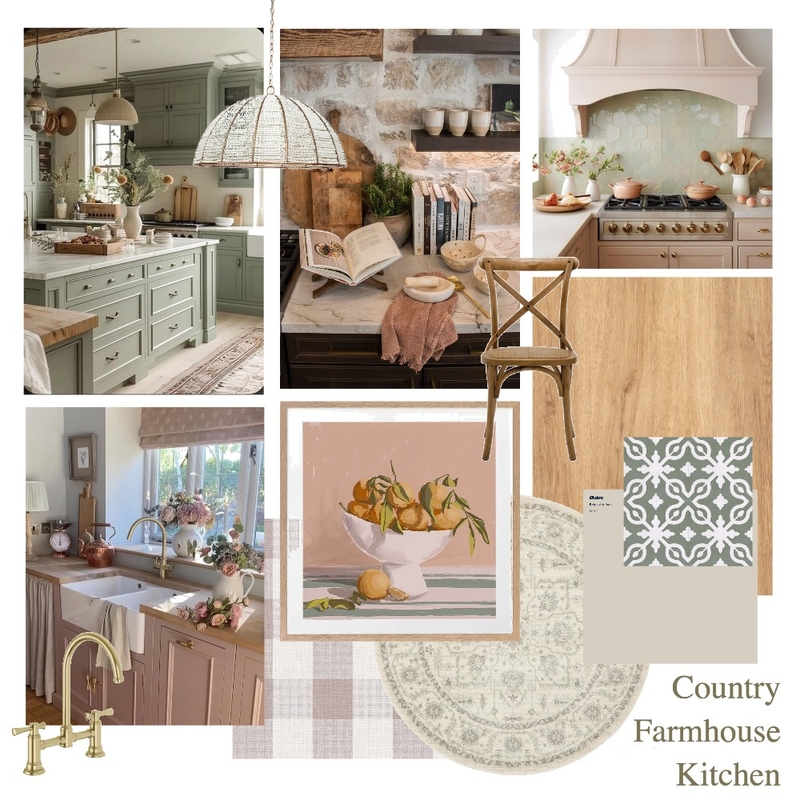 Country Farmhouse Kitchen Mood Board by Alyssa Coelho on Style Sourcebook