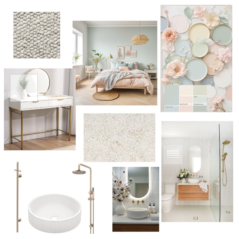 Paige's bedroom (& Guest bathroom) Mood Board by sheridanfield@gmail.com on Style Sourcebook