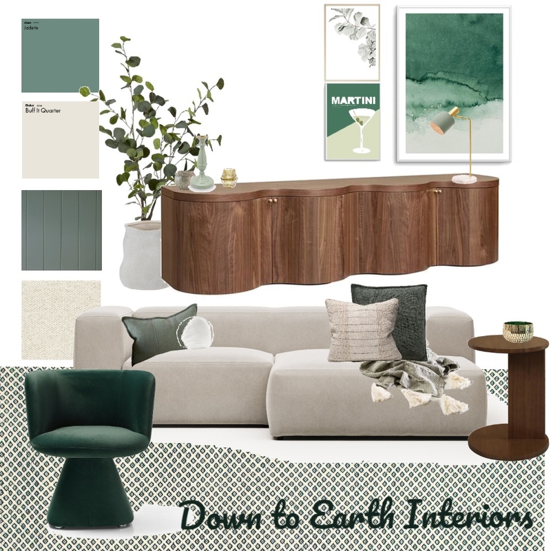 Green Mood Board by Down to Earth Interiors on Style Sourcebook